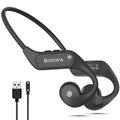 BANIGIPA Open-Ear Headphones, Bluetooth 5.3 Headset w/Built-in Microphones for Office Home Work, Lightweight Waterproof Wireless Headphones for Workout Cycling Running Snowboarding-10H Playtime