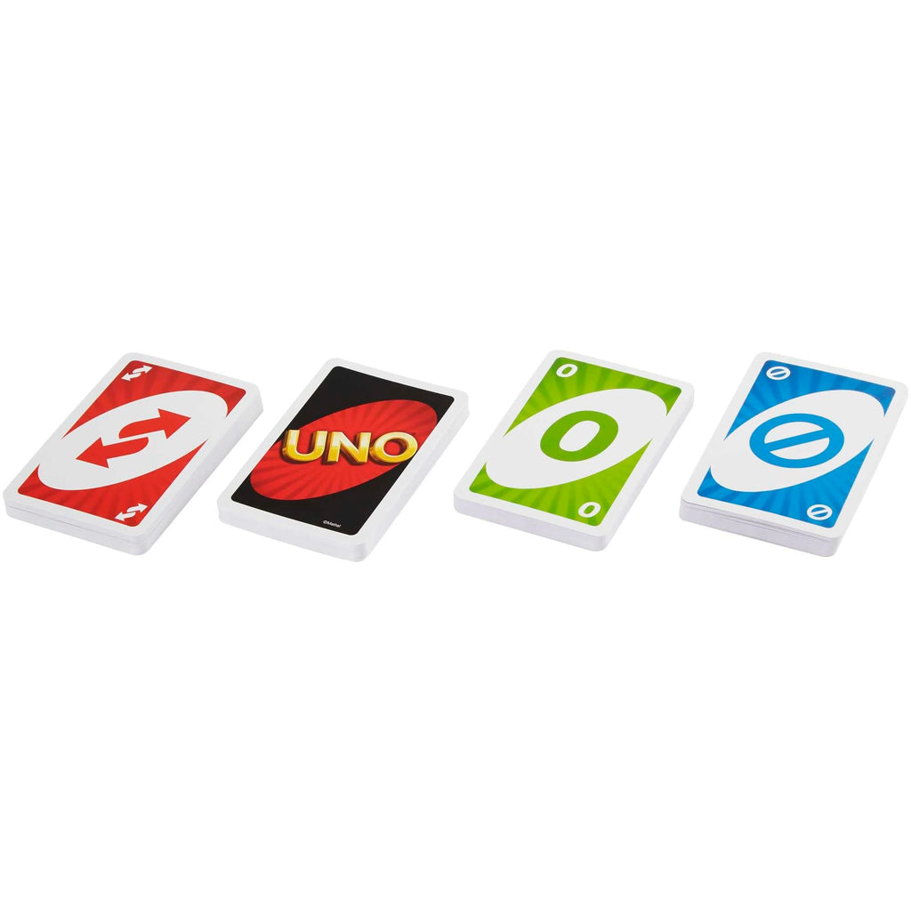 Mattel Games UNO Family Card Game, with 112 Cards, Travel-Friendly, Makes a Great Game for 7 Year Olds and Up