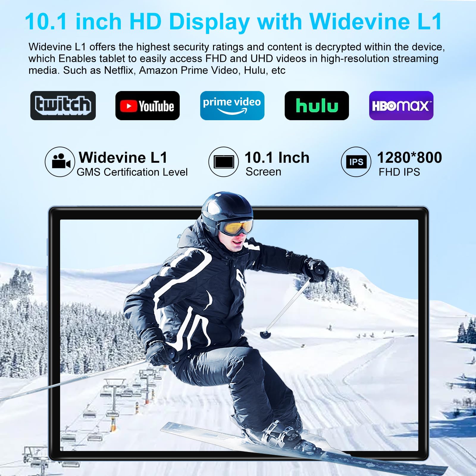2026 Android 15 Tablet, 10 Inch Octa-Core Tablets 22GB+128GB+1TB Expand, 2-in-1 Electronic Tablet with Keyboard Mouse, 8000mAh, 1280x800 IPS Display, GPS,Widevine L1, Split Screen, Metal Body -Blue