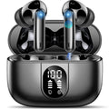 Wireless Earbuds, 2026 Bluetooth 5.3 Headphones HiFi Stereo Ear Bud, 40Hrs Playtime Bluetooth Earbuds with 4 ENC Noise Cancelling Mics, IP7 Waterproof, LED Display Wireless Earphones for Android/iOS