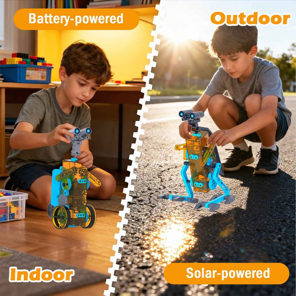 STEM 25-in-1 Education DIY Solar Power Robots Toys for Kids Age 8-16, Cool Ideal Gifts for Boys, Building Toys Science Kits Robotics Set STEM Project Gifts for 8 9 10 11 12+ Years Old Boy Girls Teens
