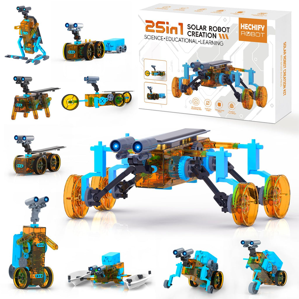 STEM 25-in-1 Education DIY Solar Power Robots Toys for Kids Age 8-16, Cool Ideal Gifts for Boys, Building Toys Science Kits Robotics Set STEM Project Gifts for 8 9 10 11 12+ Years Old Boy Girls Teens