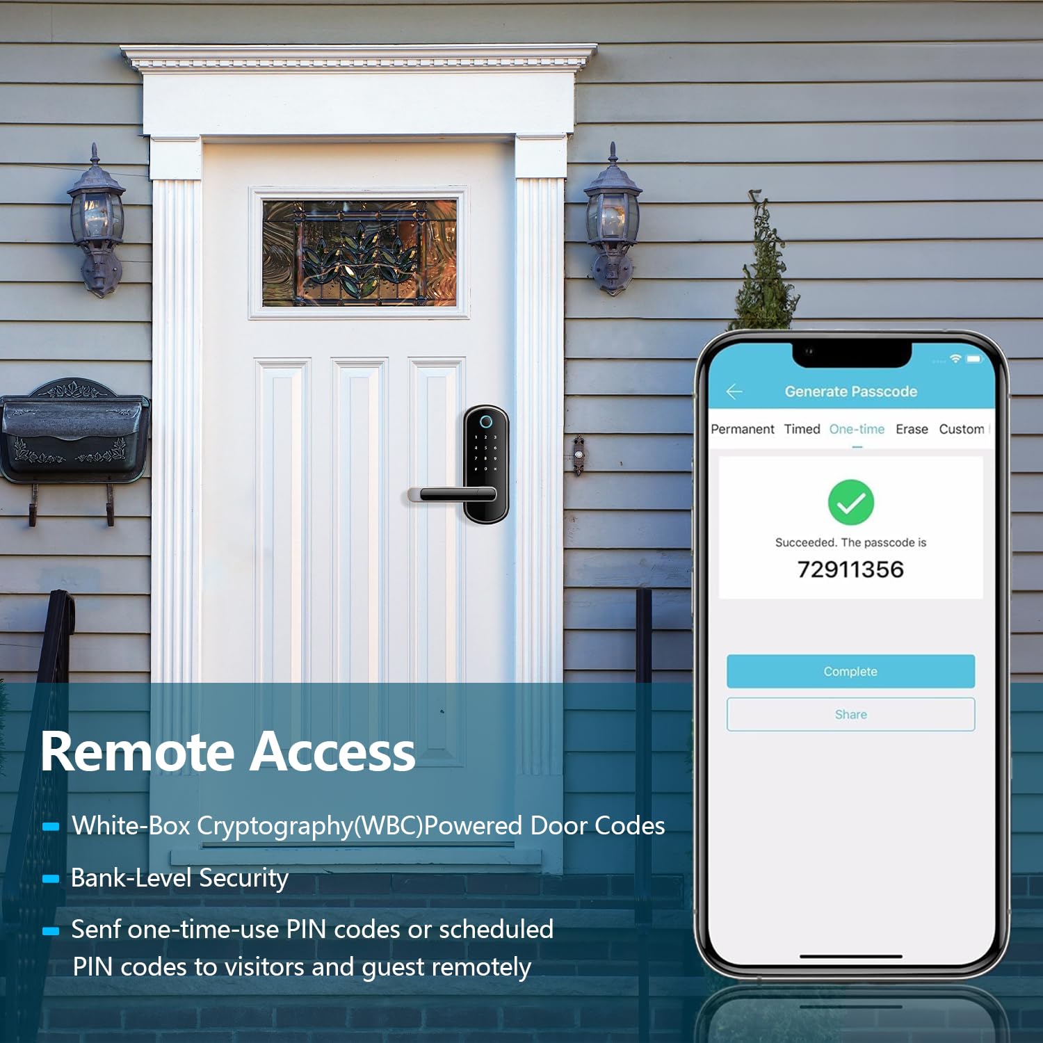 Smart Lock with Handle, Smart Electronic Lock with Handle, Digital Fingerprint Door Lock, Keypad Keyless Entry Door Lock, Door Knob, Door Lever, Alternatives to Deadbolts