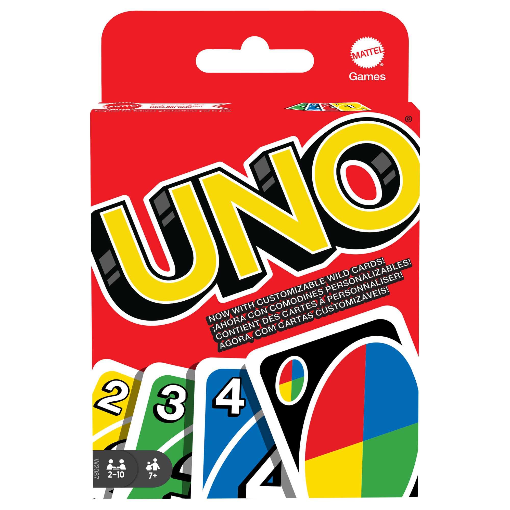 Mattel Games UNO Family Card Game, with 112 Cards, Travel-Friendly, Makes a Great Game for 7 Year Olds and Up