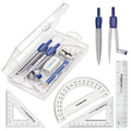 STAEDTLER Math Set Geometry Tools, 10 Piece Kit: Metal Compass, Protractor, Ruler & More in Storage Case – Back to School Supplies for Students, Geometry, Technical Drawing, STEM & Drafting Classes
