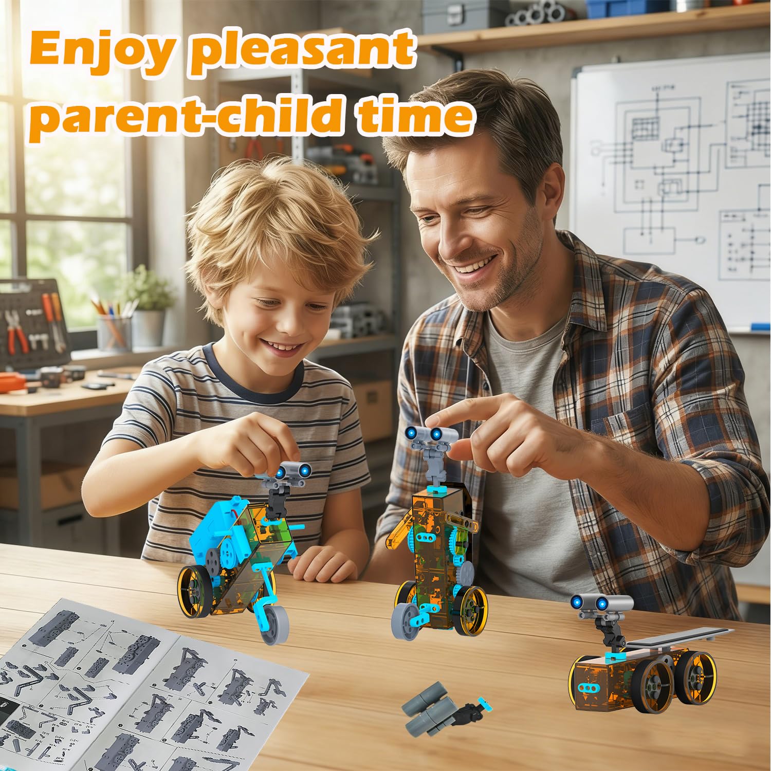 STEM 25-in-1 Education DIY Solar Power Robots Toys for Kids Age 8-16, Cool Ideal Gifts for Boys, Building Toys Science Kits Robotics Set STEM Project Gifts for 8 9 10 11 12+ Years Old Boy Girls Teens