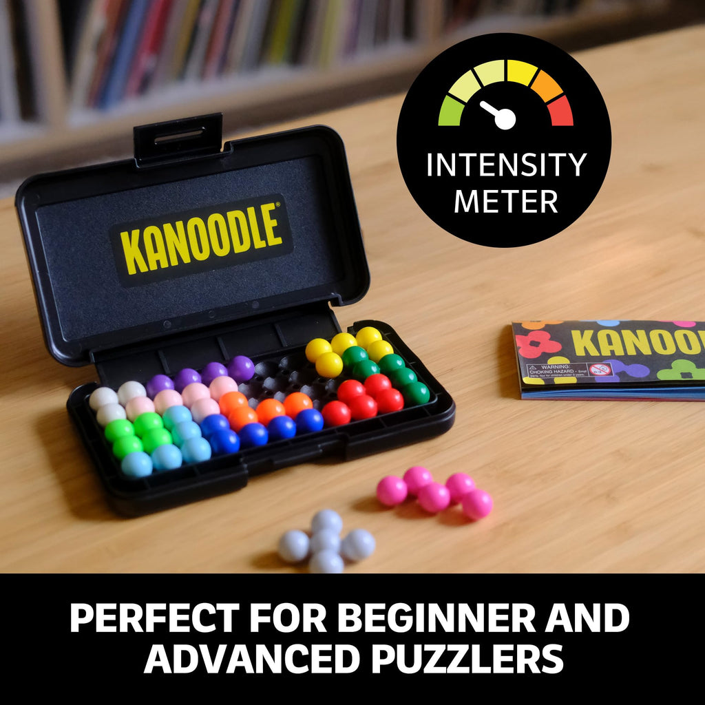 Educational Insights Kanoodle - Original 3D Brain Teaser Puzzle, Mind Challenge Toys for Single Player, Handheld Travel Games, Challenging Logic Puzzles and Gifts for Kids, Teens & Adults Ages 7+