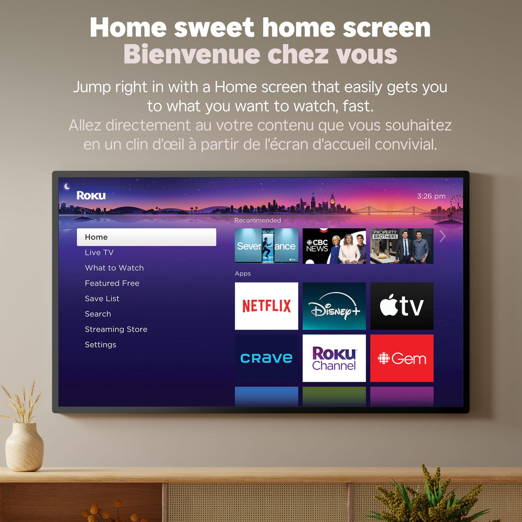Roku® Streaming Stick™ 2025 - HD Roku Streaming Device for TV with Voice Remote - Free & Live TV
