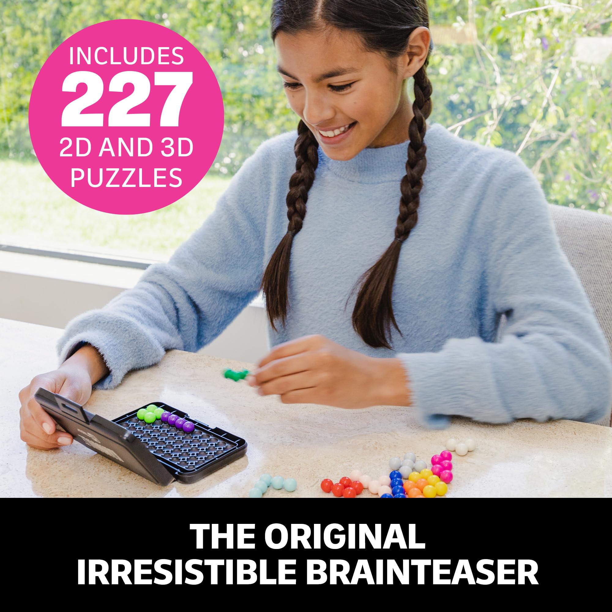 Educational Insights Kanoodle - Original 3D Brain Teaser Puzzle, Mind Challenge Toys for Single Player, Handheld Travel Games, Challenging Logic Puzzles and Gifts for Kids, Teens & Adults Ages 7+
