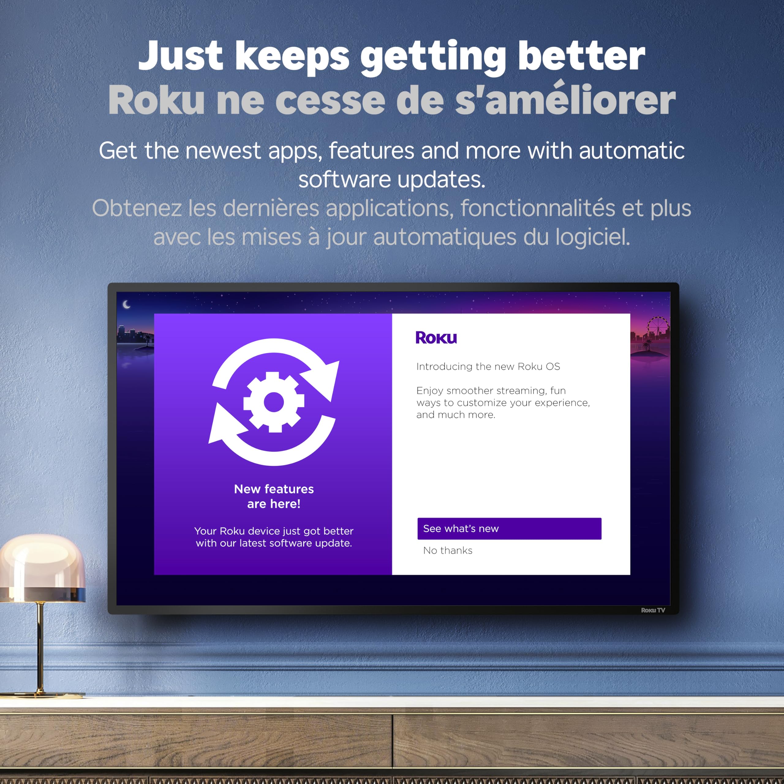 Roku® Streaming Stick™ 2025 - HD Roku Streaming Device for TV with Voice Remote - Free & Live TV