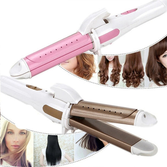 Hair Straightener & Curler - 2-in-1 Travel Size