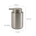 Stainless Steel Soap Dispenser Refillable Stainless Steel Soap Pump Bathroom Pump Bottle Elegant Design Home Accessory for Sink