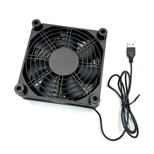 120mm 4.72-inch 5V USB Router Cooling Fan, Mini Quiet Cooler for Electronics Devices