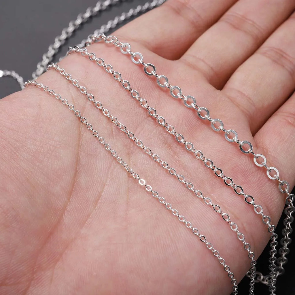 5m/Lot Gold/Bronze Color Plated Oval Link Necklace Chain for DIY Jewelry Making Findings Necklace Chains Materials Handmade