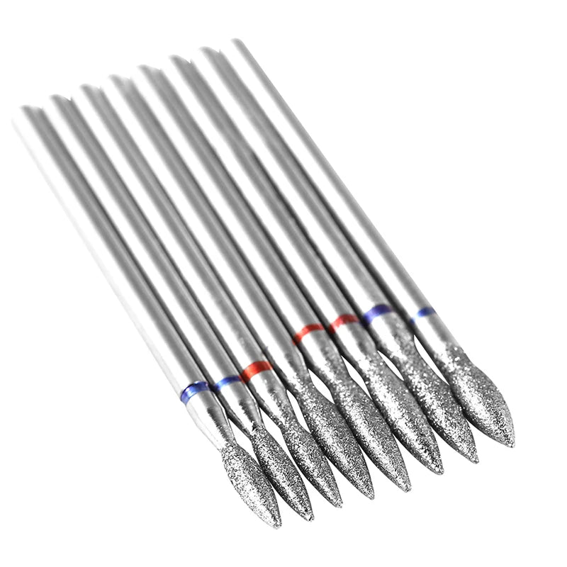 30PCS Diamond Nail Drill Bits Set Rotary Electric Nail Drill Machine Milling Cutter Manicure Pedicure Polishing Strong Nail File
