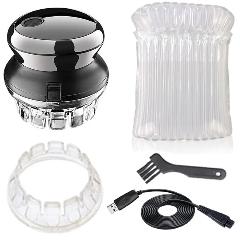 Kemei 887 UFO Rotary Hair Trimmer – Self-Haircut Kit, Washable & Rechargeable for Men