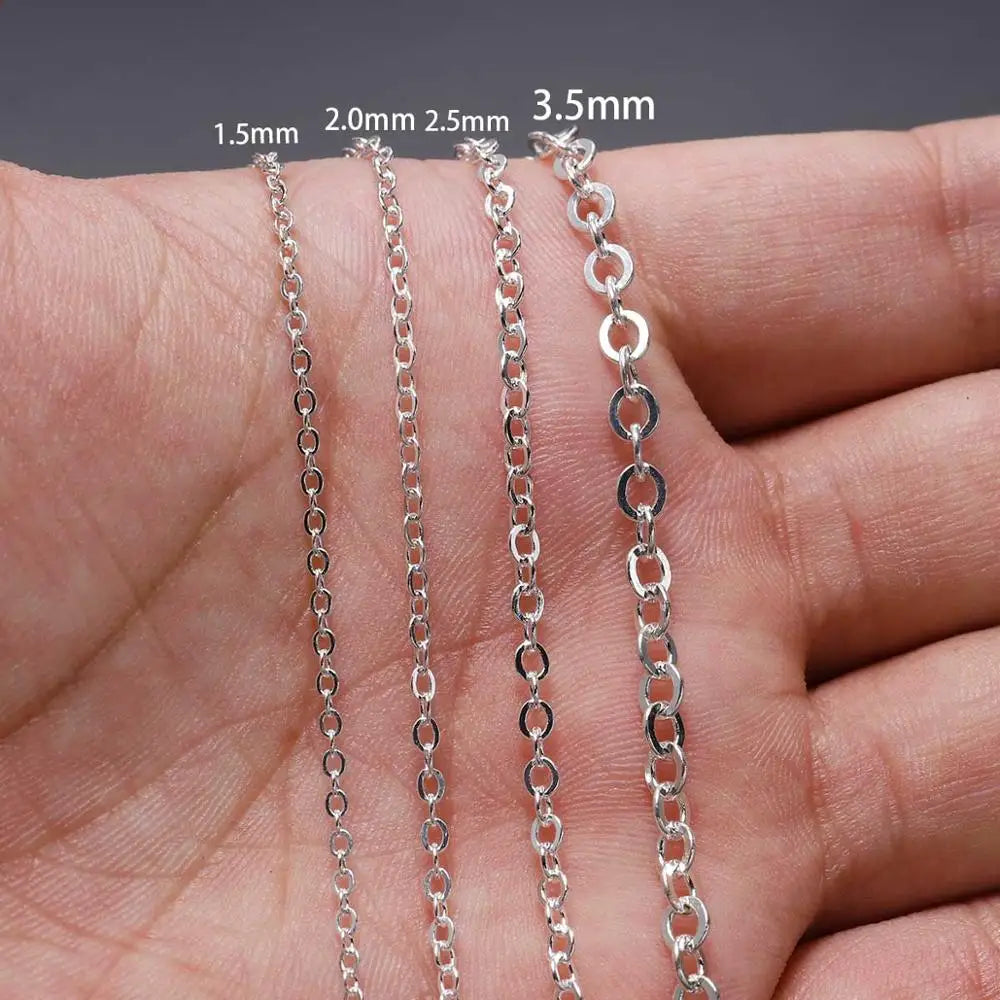 5m/Lot Gold/Bronze Color Plated Oval Link Necklace Chain for DIY Jewelry Making Findings Necklace Chains Materials Handmade