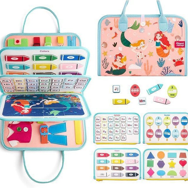 Felt Learning Board Children's Educational Early Education Board DIY Teaching Aids Infant Toys Busy Board Busy Board DIY