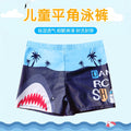 Boys Cartoon Swim Trunks - Quick-Dry Flat-Corner Swimwear for Kids (Small to Large)