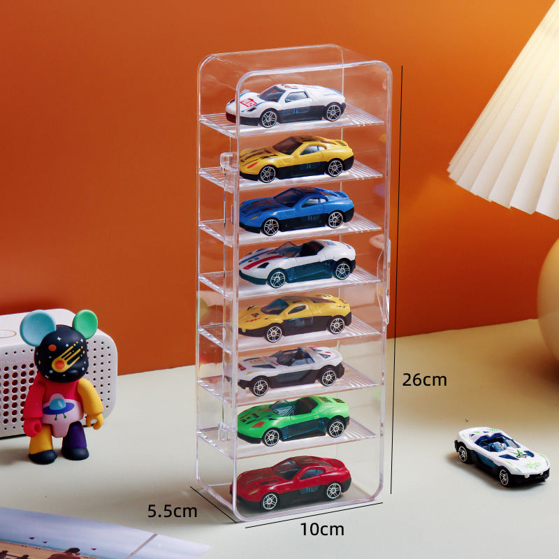 1:64 Alloy Car Storage Box Hot Wheels Domeka Kidsren's Flap Pocket Pants Car Organizer Multi-Layer Display Rack