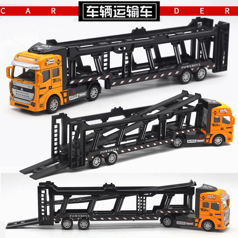Alloy Pull Back Toy Cars Set - Fire Truck, Tank & Excavator for Kids