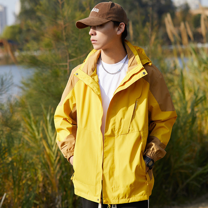 New Style Single Rustic Clothes Men's Windproof Waterproof Warm Jacket Couple's Mountaineering Outdoor Sports Leisure Sportswear