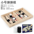 Wooden Bounces Chess Double Battle Ejection Chess Parent-Child Interactive Toys Hand-Eye Coordination Exercise Children's Educational Board Games