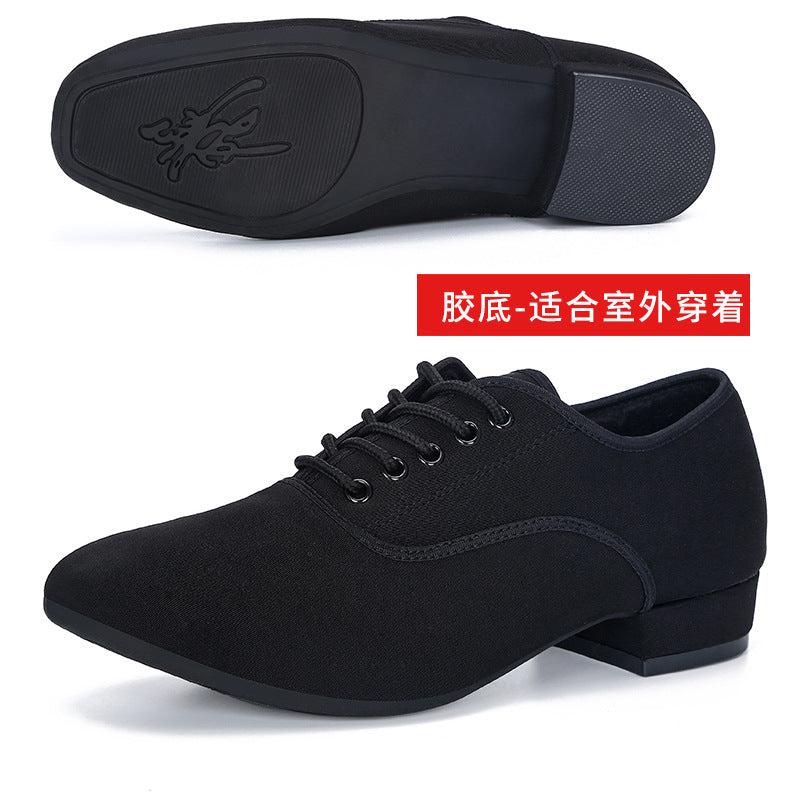 Oxford Cloth Latin Dance Shoes Men's Square Dance Shoes Adult Modern Dance Shoes Soft Bottom Social Dance Shoes Dance Shoes 2025
