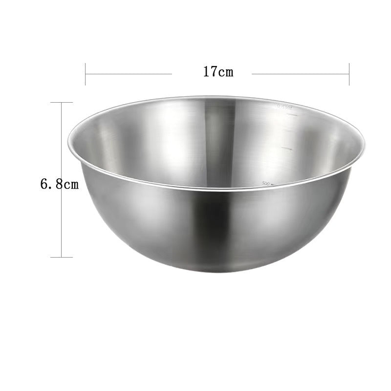 Stainless Steel Vegetable Washing Basin - Thickened Draining Basket & Rice Washing Sieve