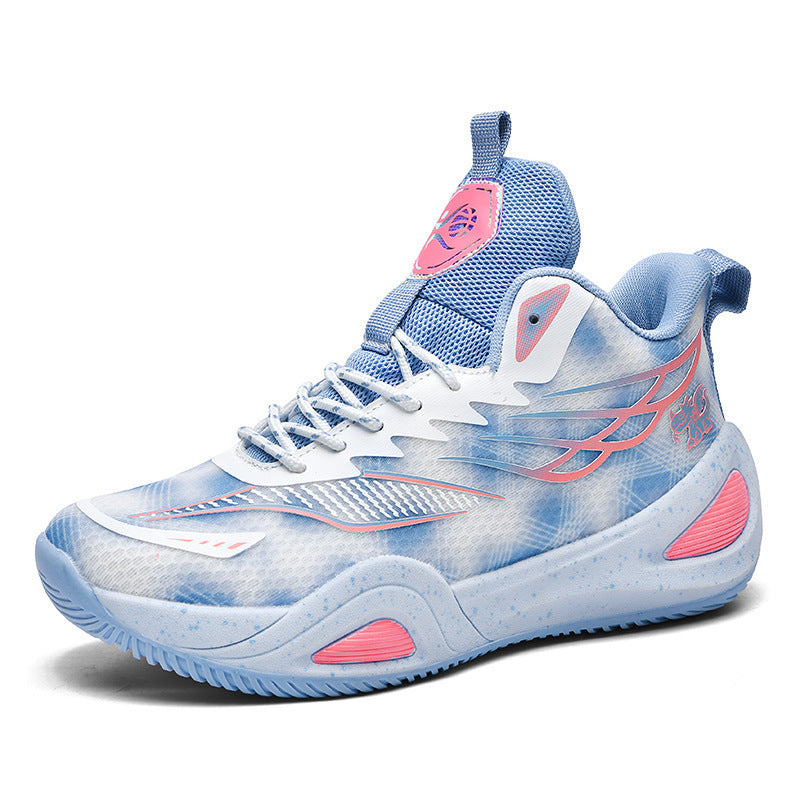 Non-Slip Mesh Basketball Shoes - Wear-Resistant Shock-Absorbing Game Shoes for Men & Women