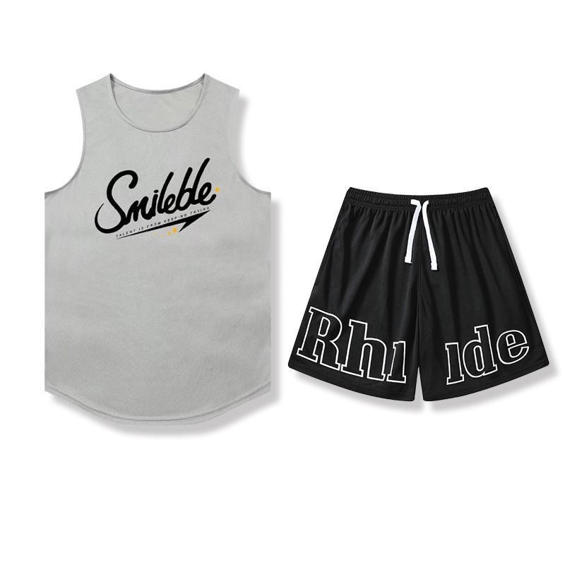 American Basketball Sports Vest Custom Top Shorts Suit Game Training Shooting Uniform Same Style for Men and Women with Personalized Print