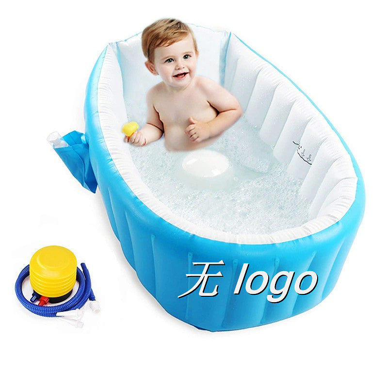 Inflatable Foldable Baby Bathtub - Newborn Bath Tub for Home Use