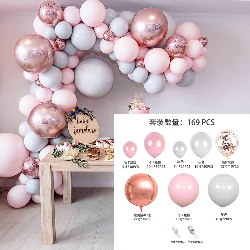 Pink Balloon Arch Garland Set - Birthday & Wedding Party Decoration Kit