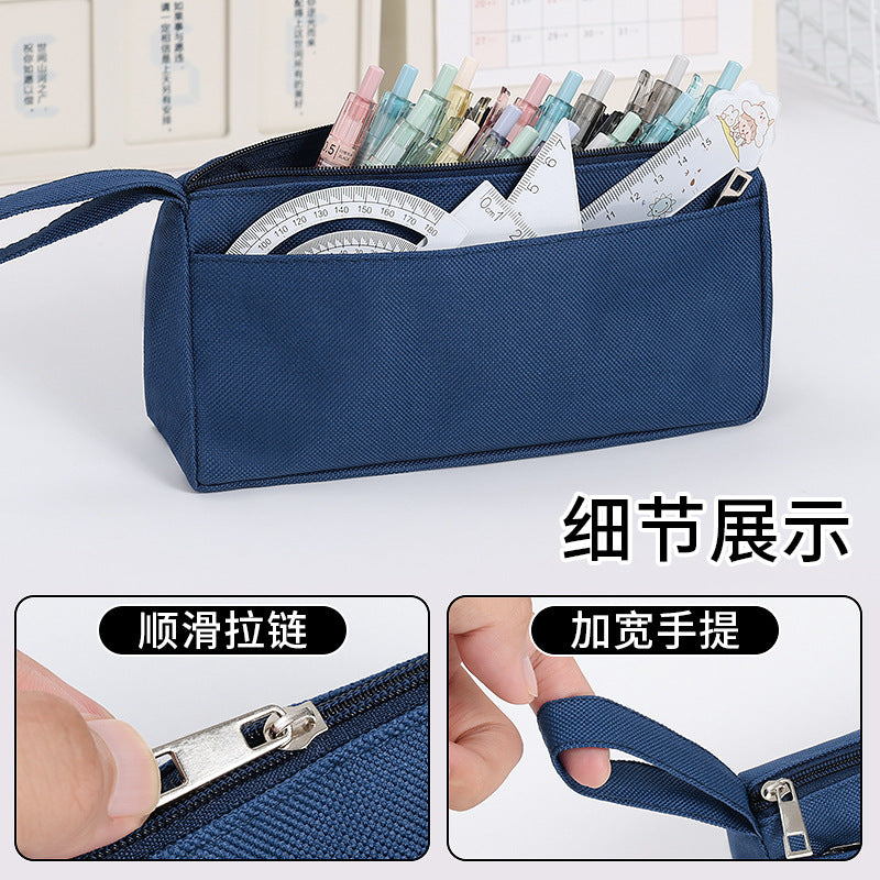 Oxford Cloth Pencil Case with Logo - Portable Stationery Bag for Students