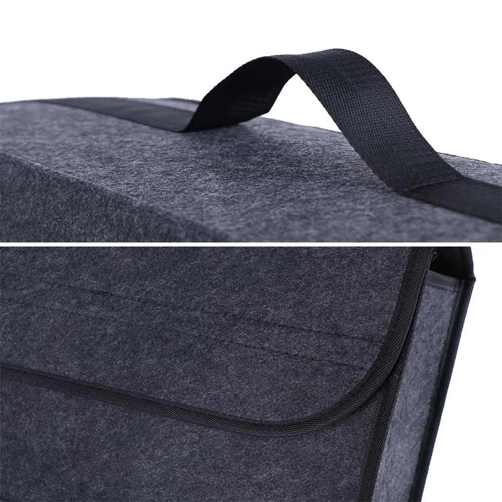 Foldable Car Trunk Storage Bag - Multi-Compartment Organizer Box