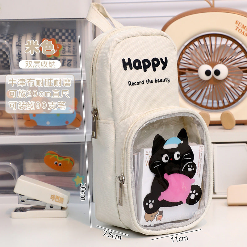 2026 New Style House Pencil Case for Junior High School Girls and Elementary School Students, High-Value Stationery Box for Girls, Large-Capacity Pencil Case