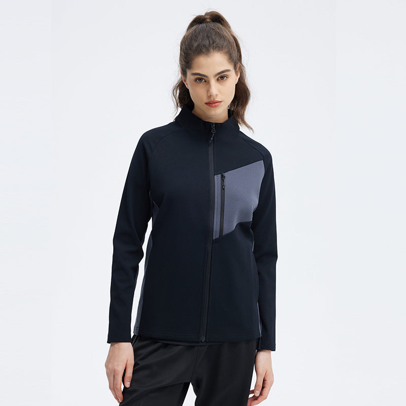 Autumn and winter bird home outdoor quick-drying sports jacket men's jacket stand collar loose long sleeve breathable casual zipper top