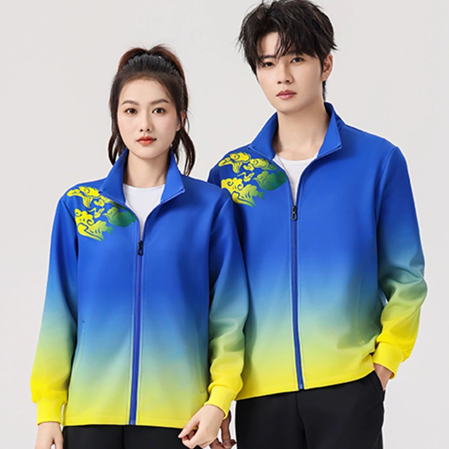 Walking Group Team Uniforms Badminton Women's and Men's Large Size Aerobics Performance Uniforms Sportswear Sports Games Sports Suits