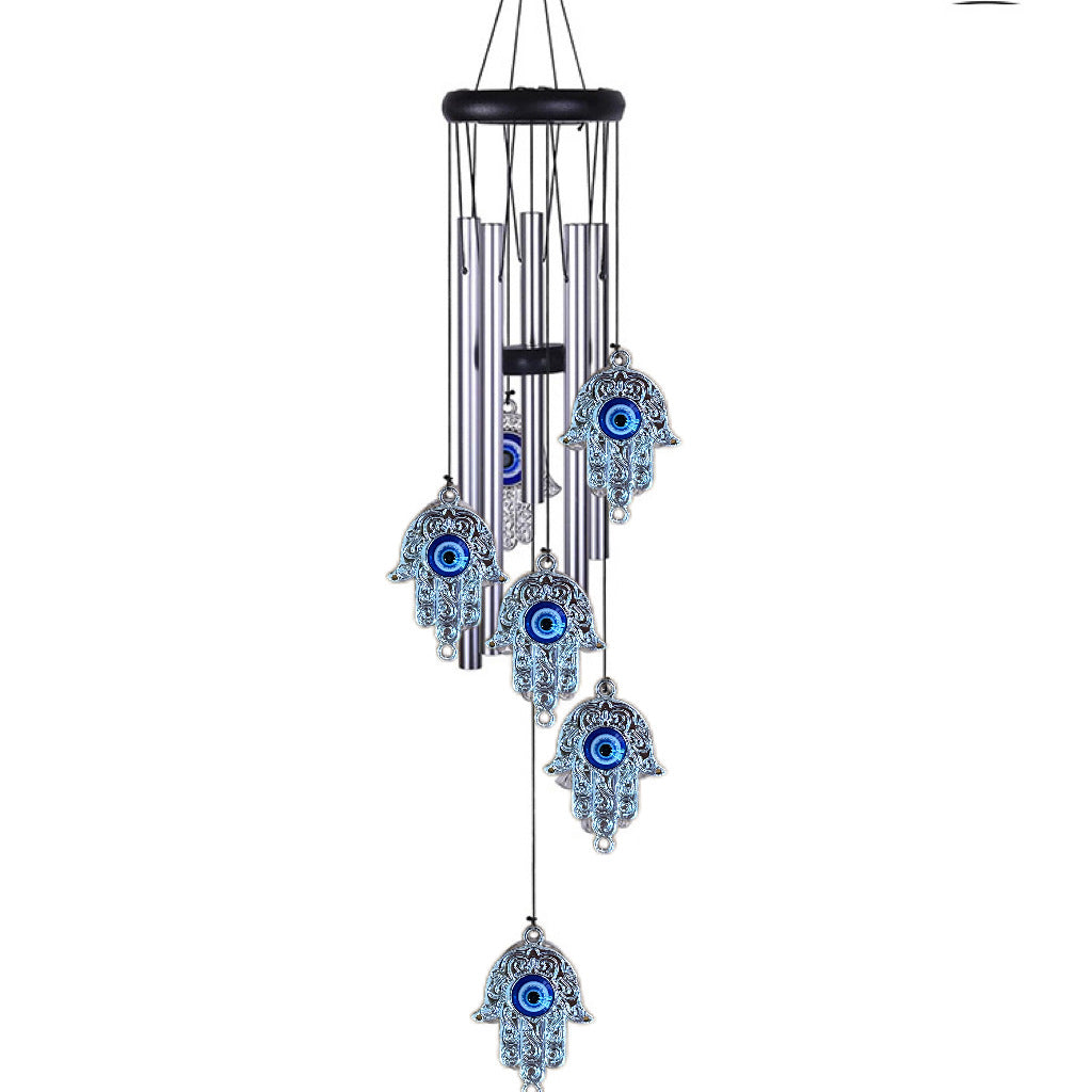 Devil's Eye Aluminum Wind Bell - Indoor & Garden Metal Wind Chime Decoration