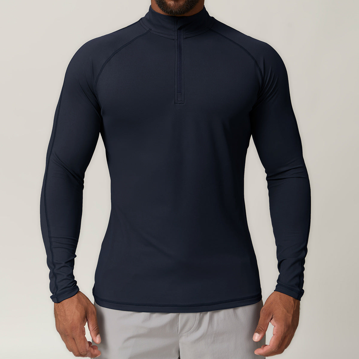 Men's Quick-Dry Long Sleeve Sports T-Shirt - Running Fitness Casual Top