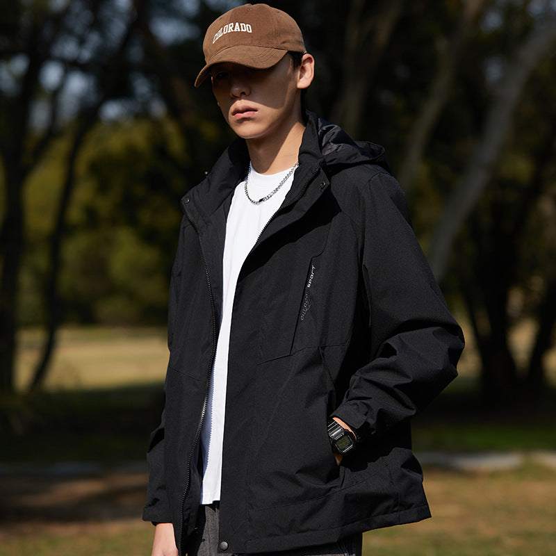 New Style Single Rustic Clothes Men's Windproof Waterproof Warm Jacket Couple's Mountaineering Outdoor Sports Leisure Sportswear