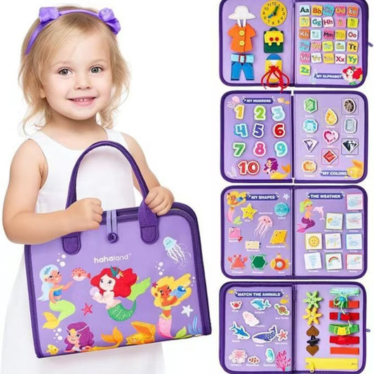 Montessori Felt Busy Board - DIY Educational Dressing Board for Children