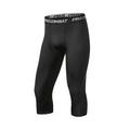 Sports Tights Men's High-Elasticity Quick-Drying 7-Point Pants Basketball Fitness Running Training Compression Leggings Summer
