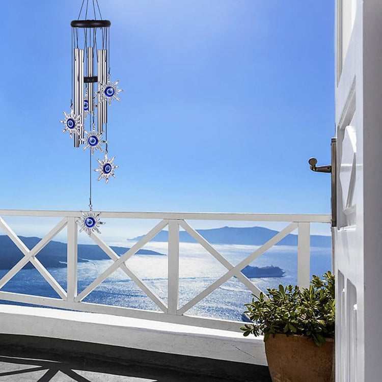 Devil's Eye Aluminum Wind Bell - Indoor & Garden Metal Wind Chime Decoration
