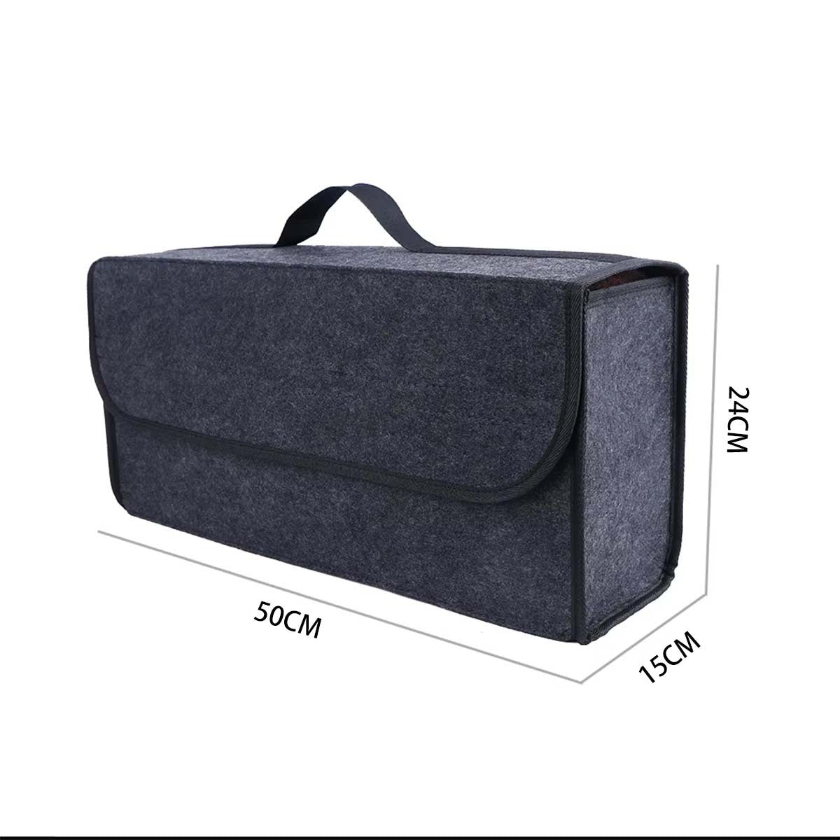 Foldable Car Trunk Storage Bag - Multi-Compartment Organizer Box