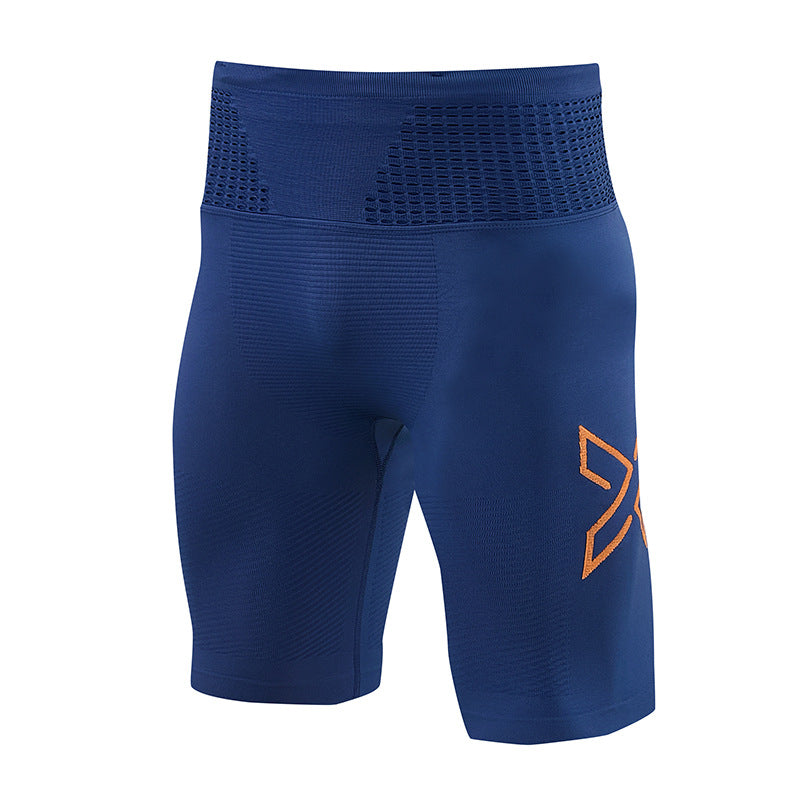 Summer Marathon Men's and Women's Quick-drying Running Shorts Sports Tight Stretch Compression Pants Morning Run Fitness Shorts