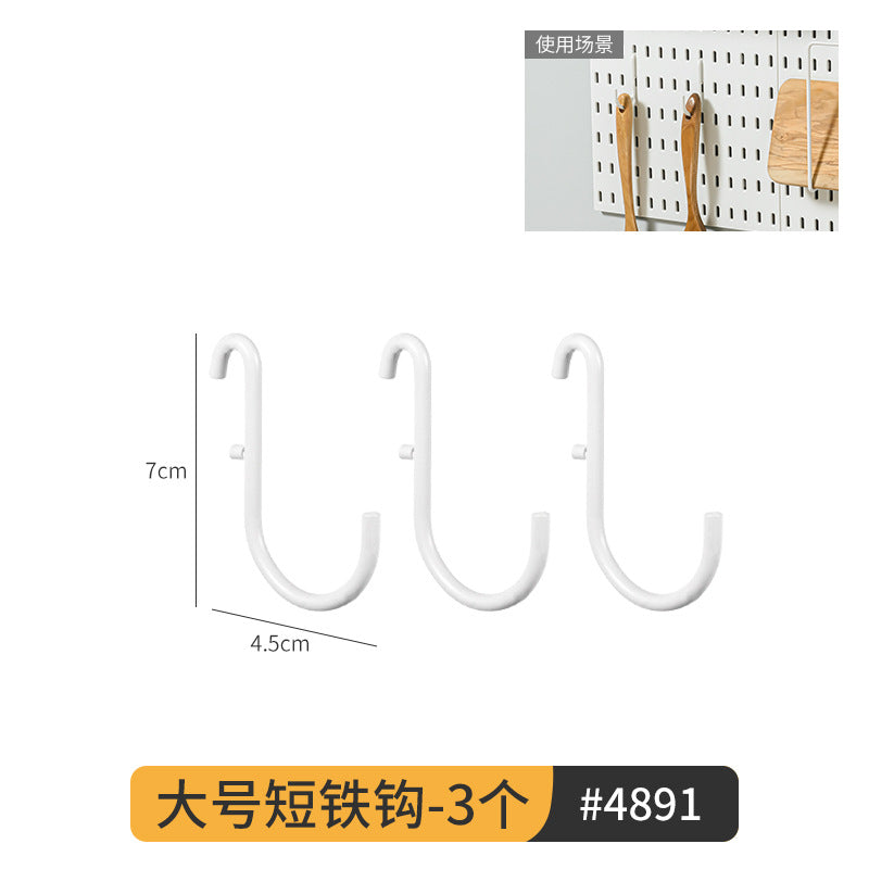Desktop Perforated Board Storage Rack Organizer Office Partition Workstation Desk Stationery Organizer Shelf No Drilling Required