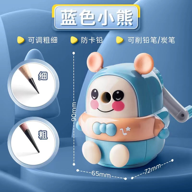 Dingbang cartoon pencil sharpener roll pen hand-cranked primary school children's kindergarten automatic Pen pencil sharpener machine