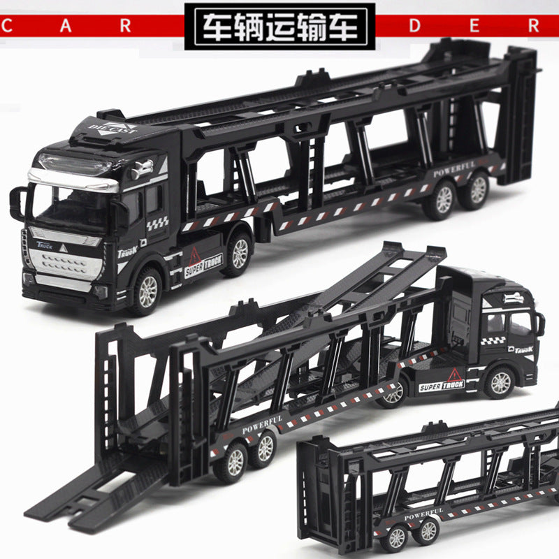 Alloy Pull Back Toy Cars Set - Fire Truck, Tank & Excavator for Kids
