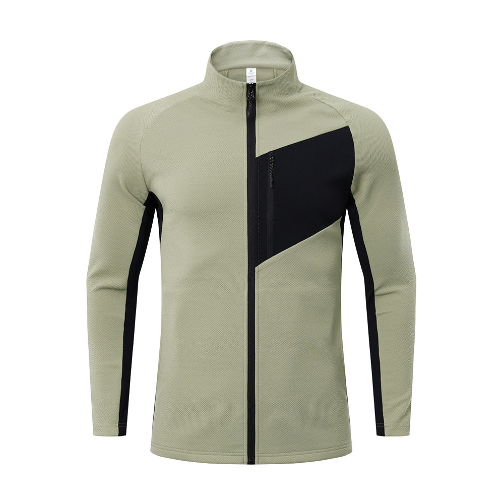 Autumn and winter bird home outdoor quick-drying sports jacket men's jacket stand collar loose long sleeve breathable casual zipper top